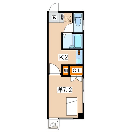 盛岡駅 徒歩11分 3階の物件間取画像